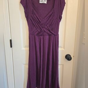 Deletta Brand Medium Rich Purple Midi Dress
